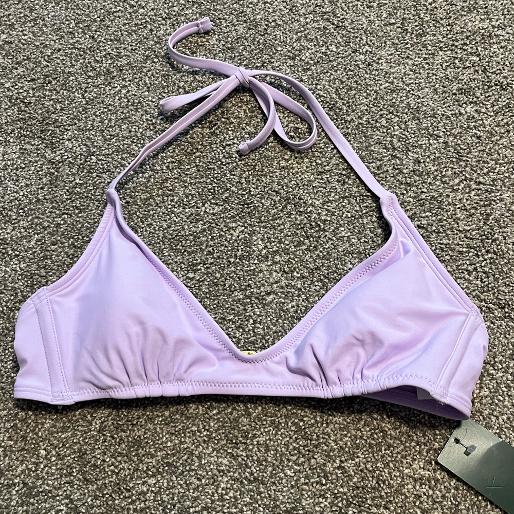Lavender Halter Bikini Top